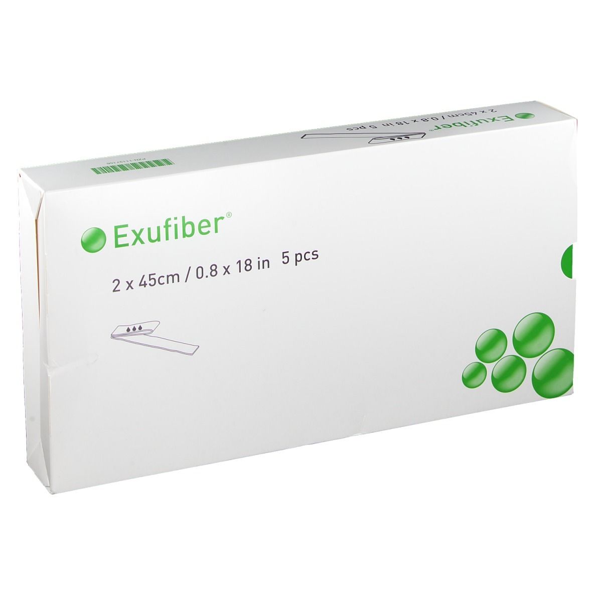 Exufiber® Pansement fibre gélifiant 2 x 45 cm
