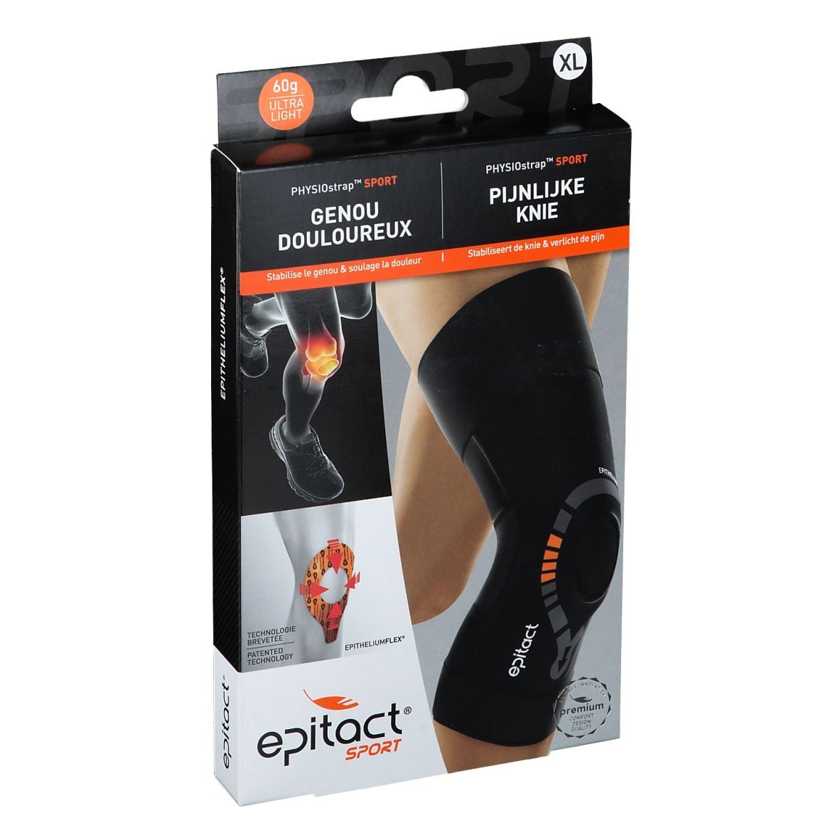 epitact® SPORT EPITHELIUM FLEX 01 Kniebandage XL