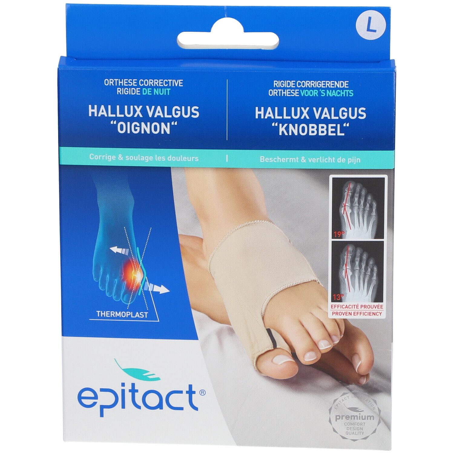 Epitact® Hallux Valgus korrigierende Othese für Nachts Gr. L