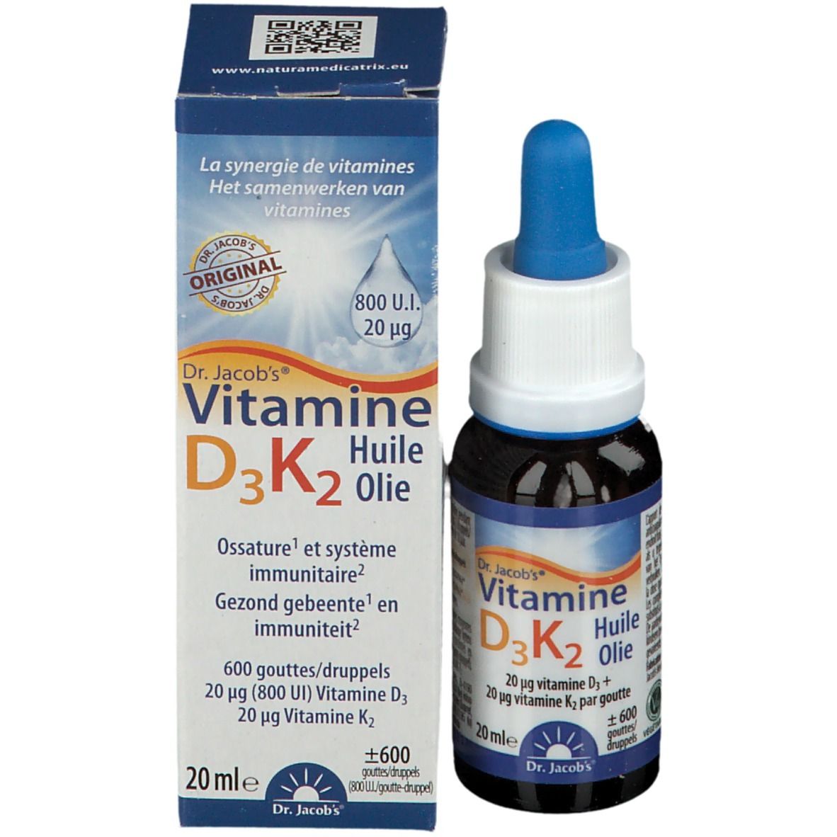 Dr. Jacob's® Vitamines D3 K2 shopapotheke.ch