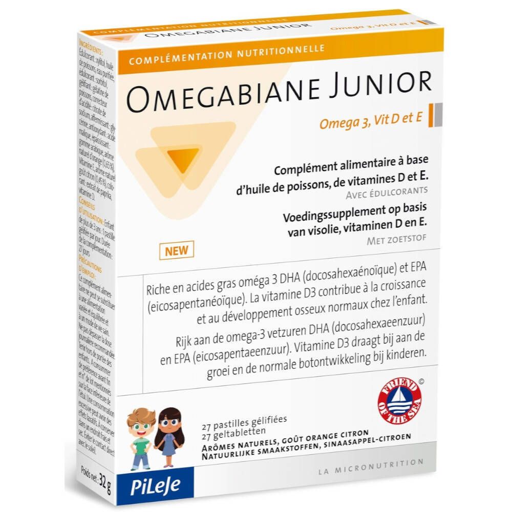 PiLeje OMEGABIANE Junior Omega 3 & Vitamin D + E