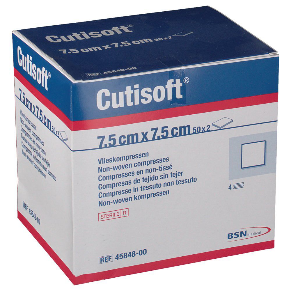 Image of Cutisoft® Sterile Tupfer aus Vliesstoff 7,5 cm x 7,5 cm