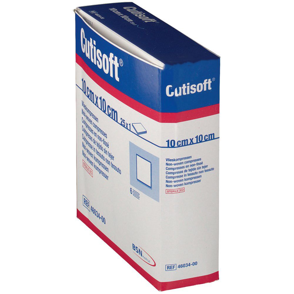 Cutisoft® Sterile Tupfer aus Vliesstoff 10 cm x 10 cm - shop-apotheke.ch