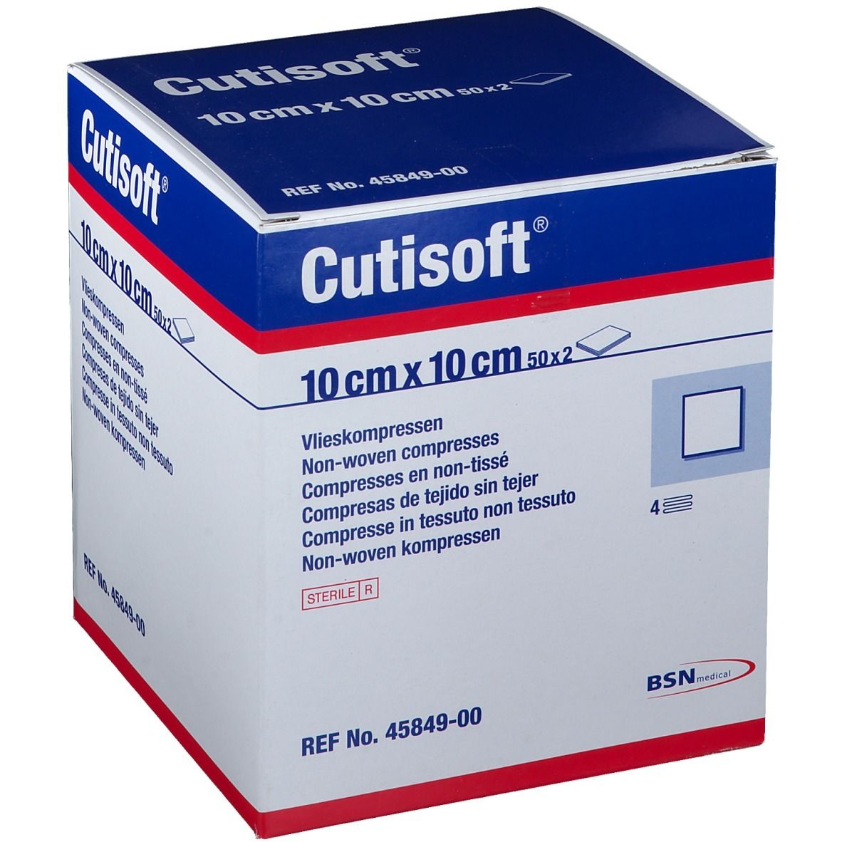 Image of Cutisoft® Vlieskompressen steril 10 x 10 cm