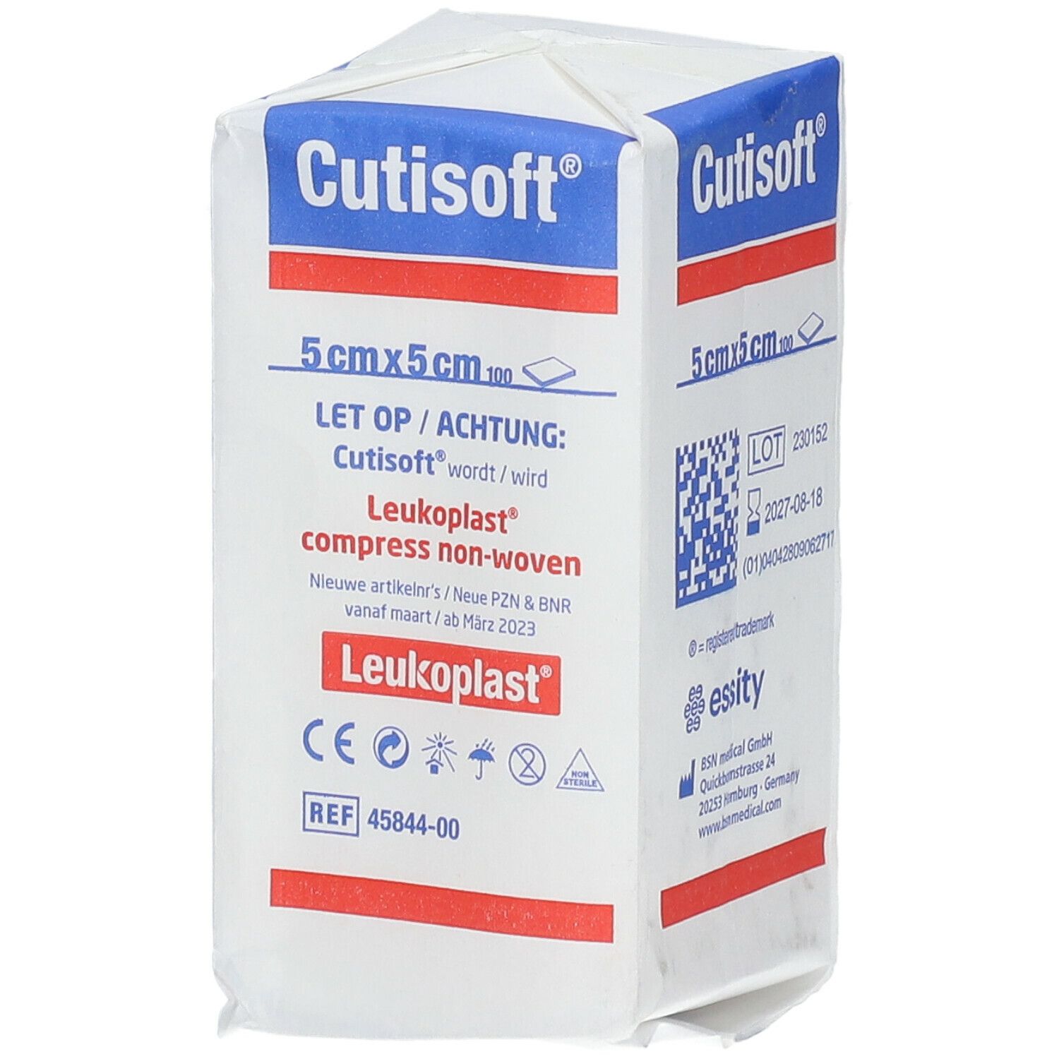Cutisoft® Vlieskompressen steril 5 x 5 cm