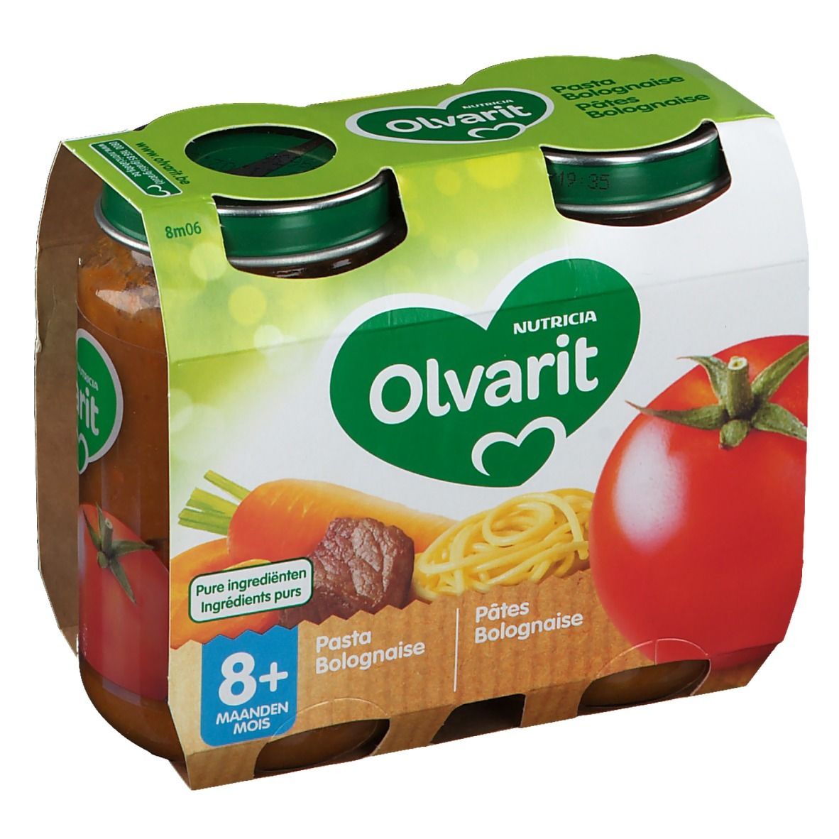 Olvarit Pâtes bolognaise 8+ mois