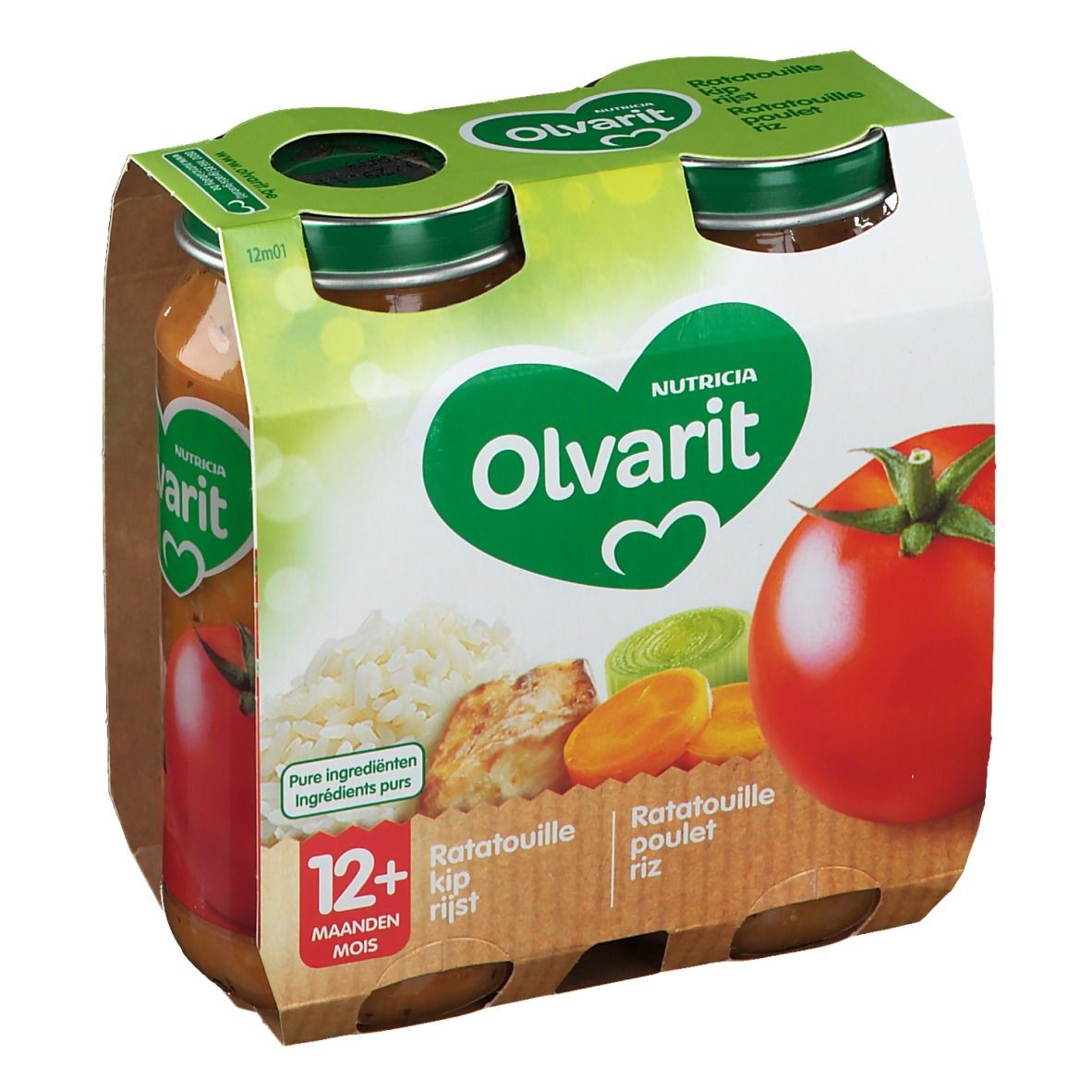 Olvarit Ratatouille Poulet Riz 12+ mois