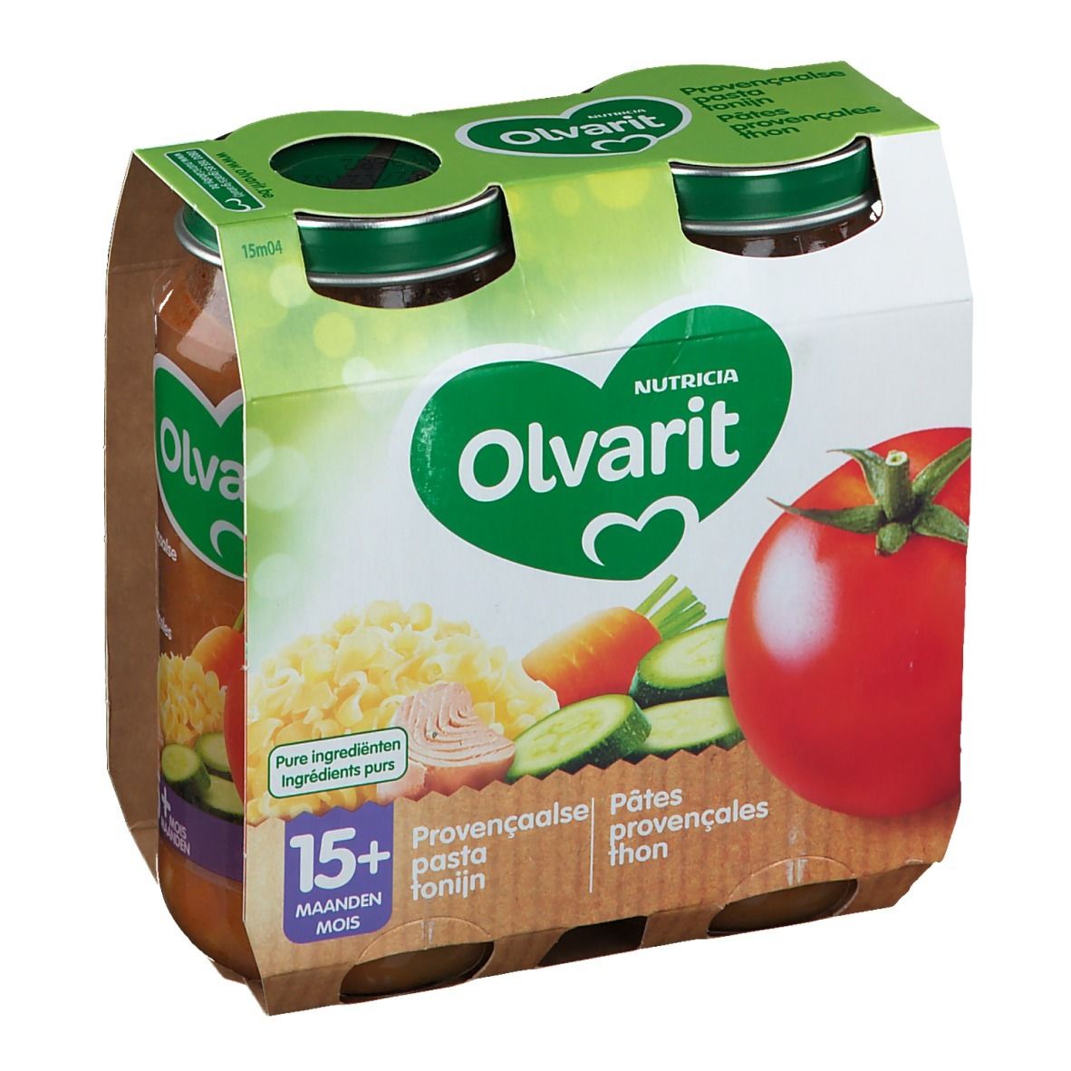 Olvarit Pâtes provençales Thon 15+ mois