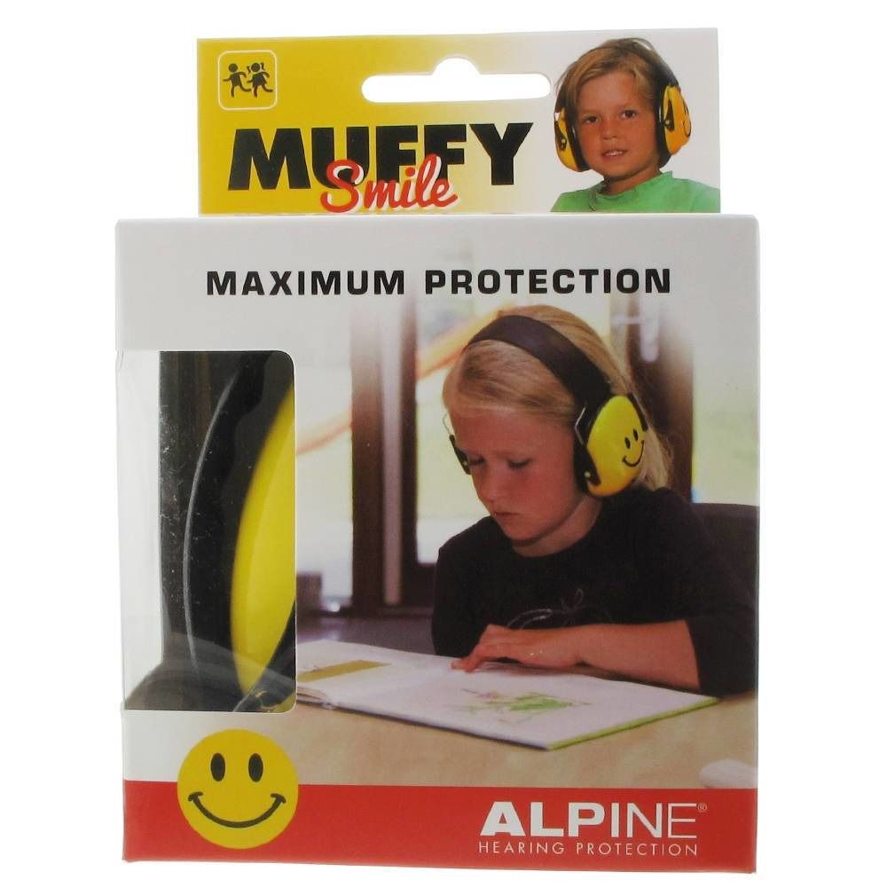 ALPINE® Muffy Smile Kids Casque anti-bruit Jaune