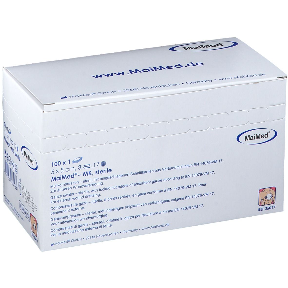 MaiMed® MK Mullkompresse steril 5 x 5 cm