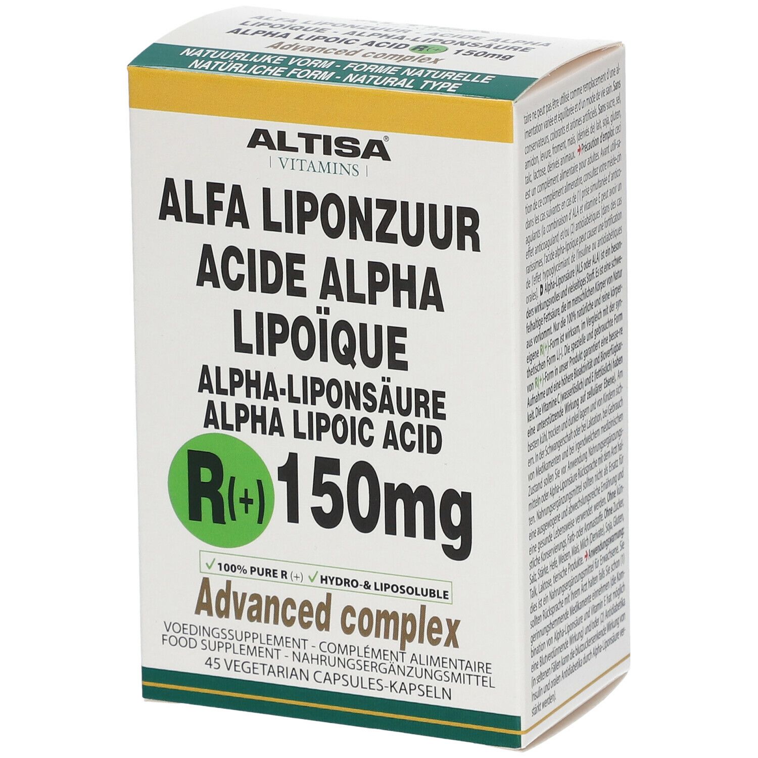 Image of ALTISA® Acid Alpha R(+) 150 mg