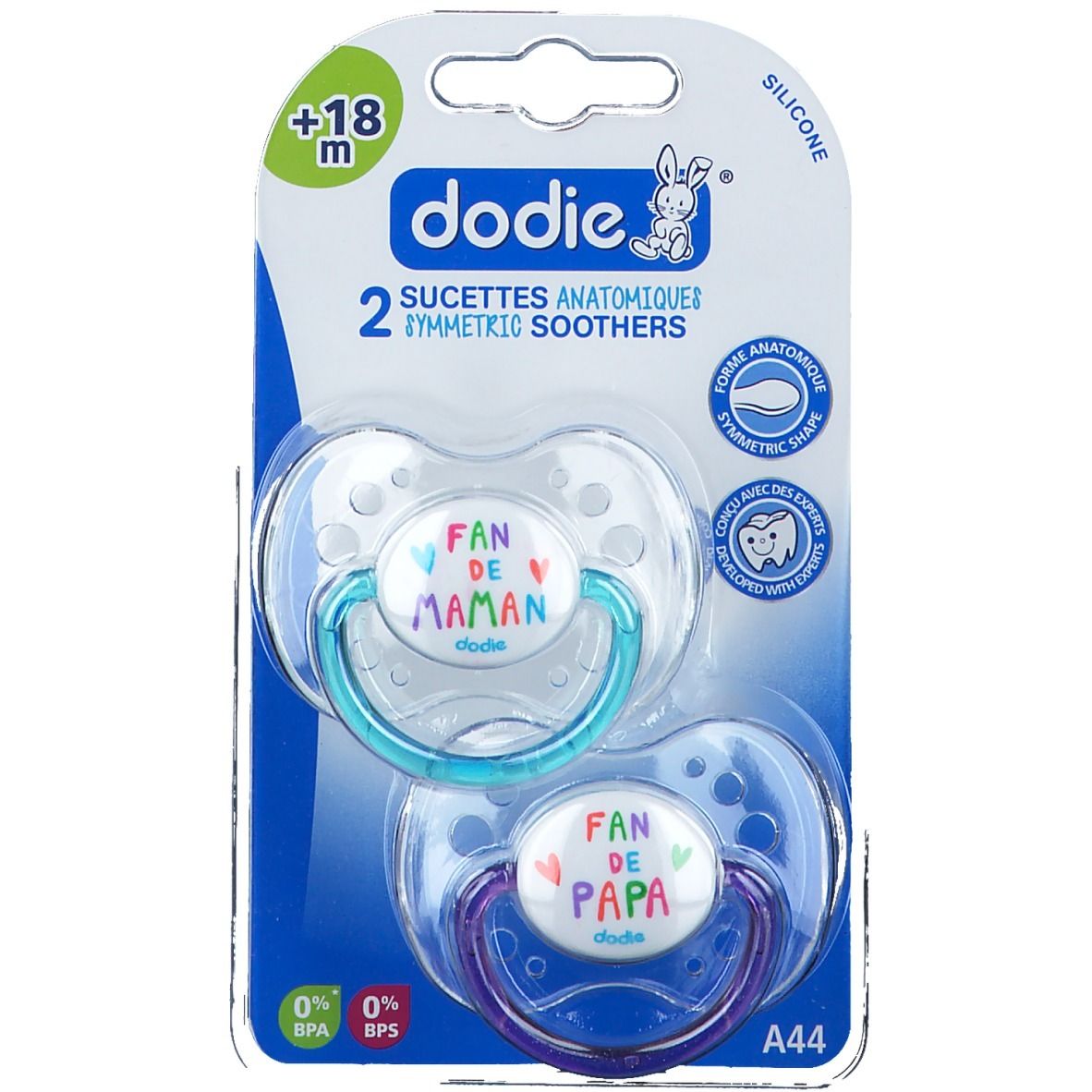 dodie® anatomisch geformte Silikon Schnuller ab 18 Monaten