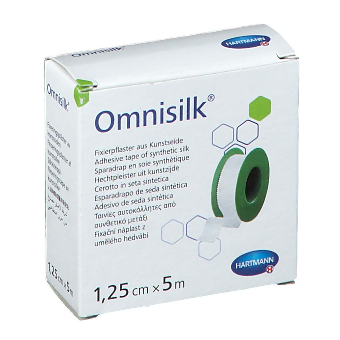 Image of Omnisilk® Fixierpflaster aus Kunstseide 1,25 cm x 5 m