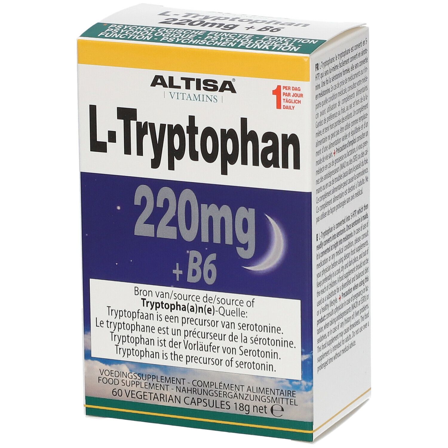 Image of ALTISA® L-Tryptophan 220 mg + Vitamin B6