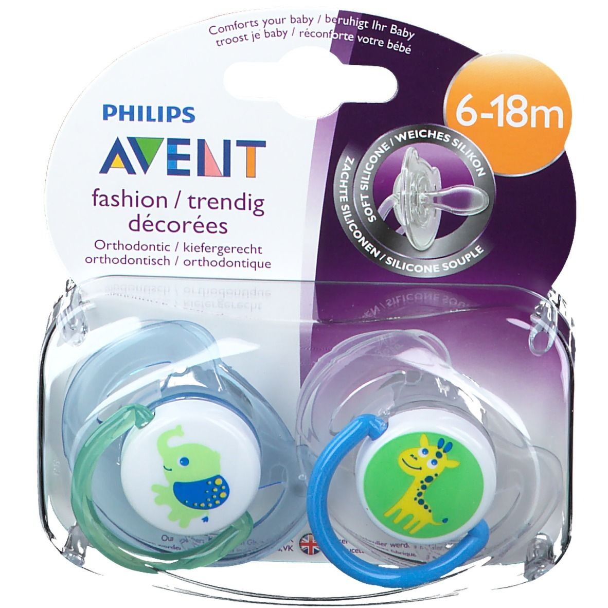 Philips® AVENT Classic Schnuller 6-18 Monate BPA-frei - shop-apotheke.ch