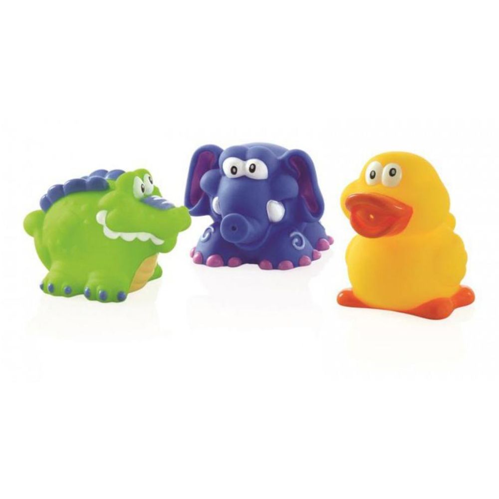 Nûby™ Badespielzeug Krokodil, Elefant und Ente ab 6 Monate