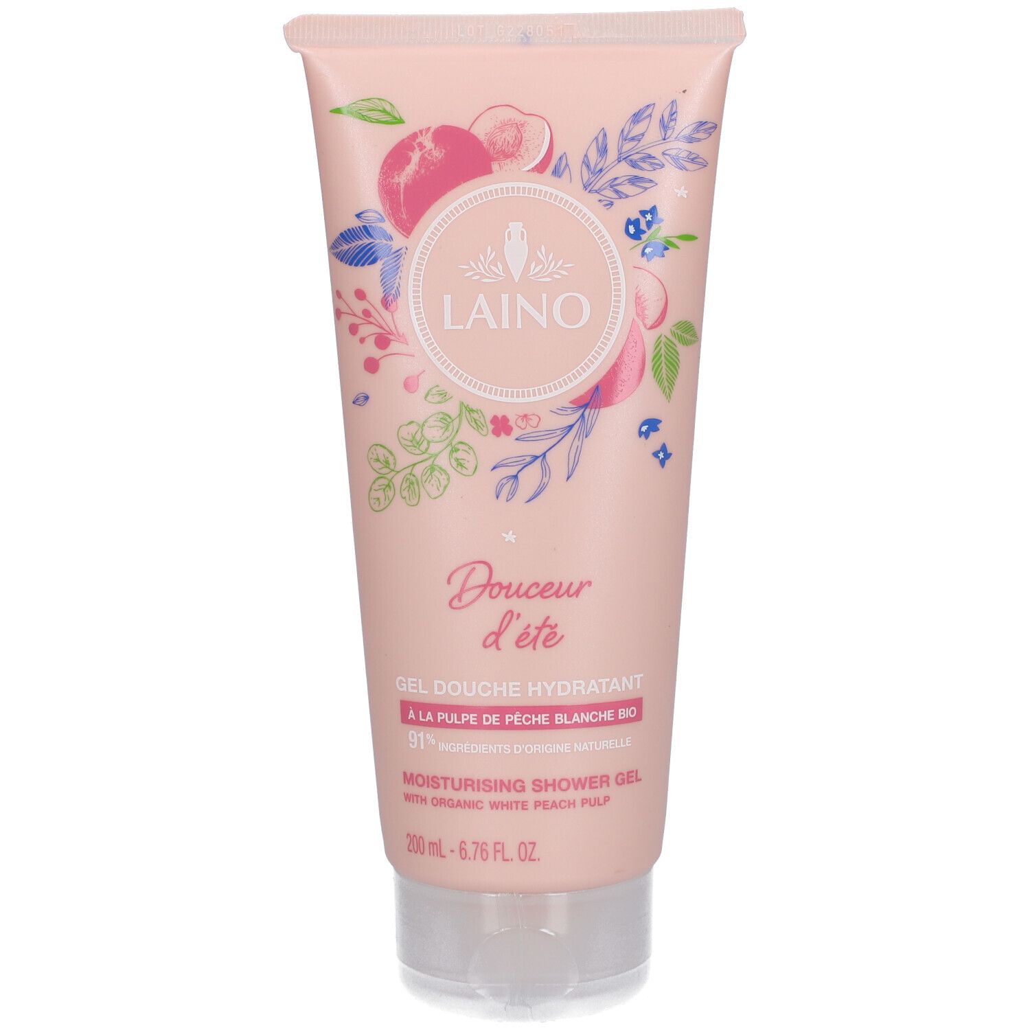 LAINO Gel douche hydratant Pêche Blanche