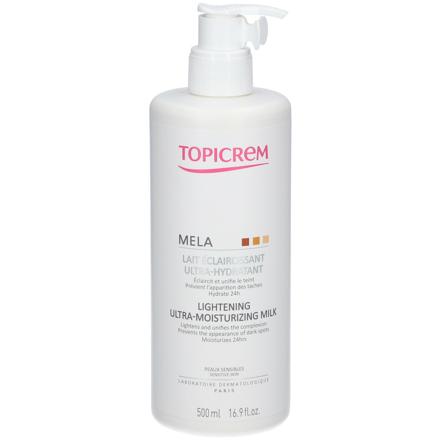 TOPICREM MELA Ultra feuchtigkeitsspendende, aufhellende Milch