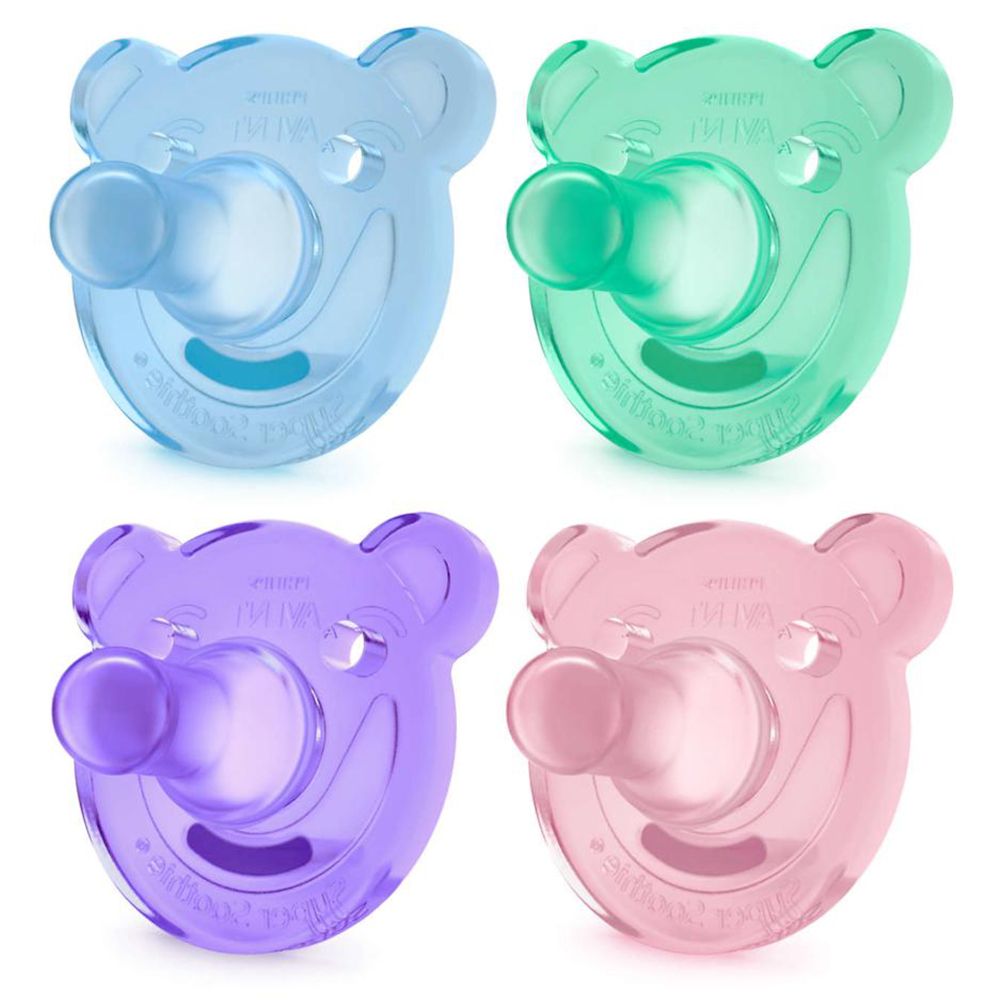 Avent Sucette Soothie Silicone +3 mois (Couleur non sélectionnable)