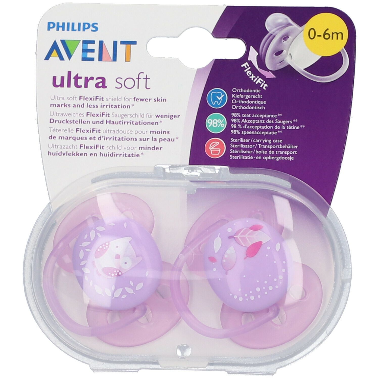 Image of Philips® AVENT Ultra soft Schnuller 0-6 Monate BPA-frei