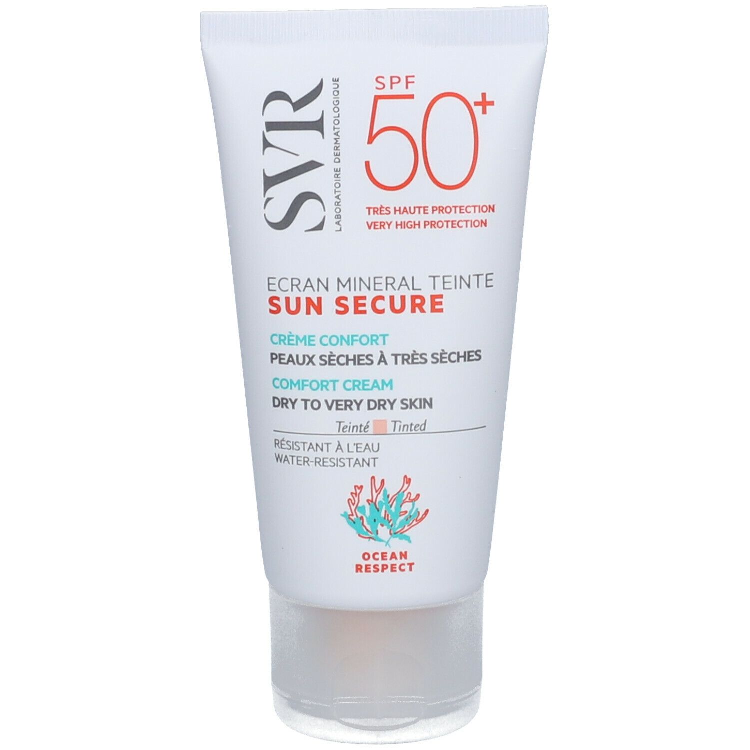 SVR SUN SECURE ÉCRAN MINÉRAL TEINTÉ getönte Creme LSF 50+