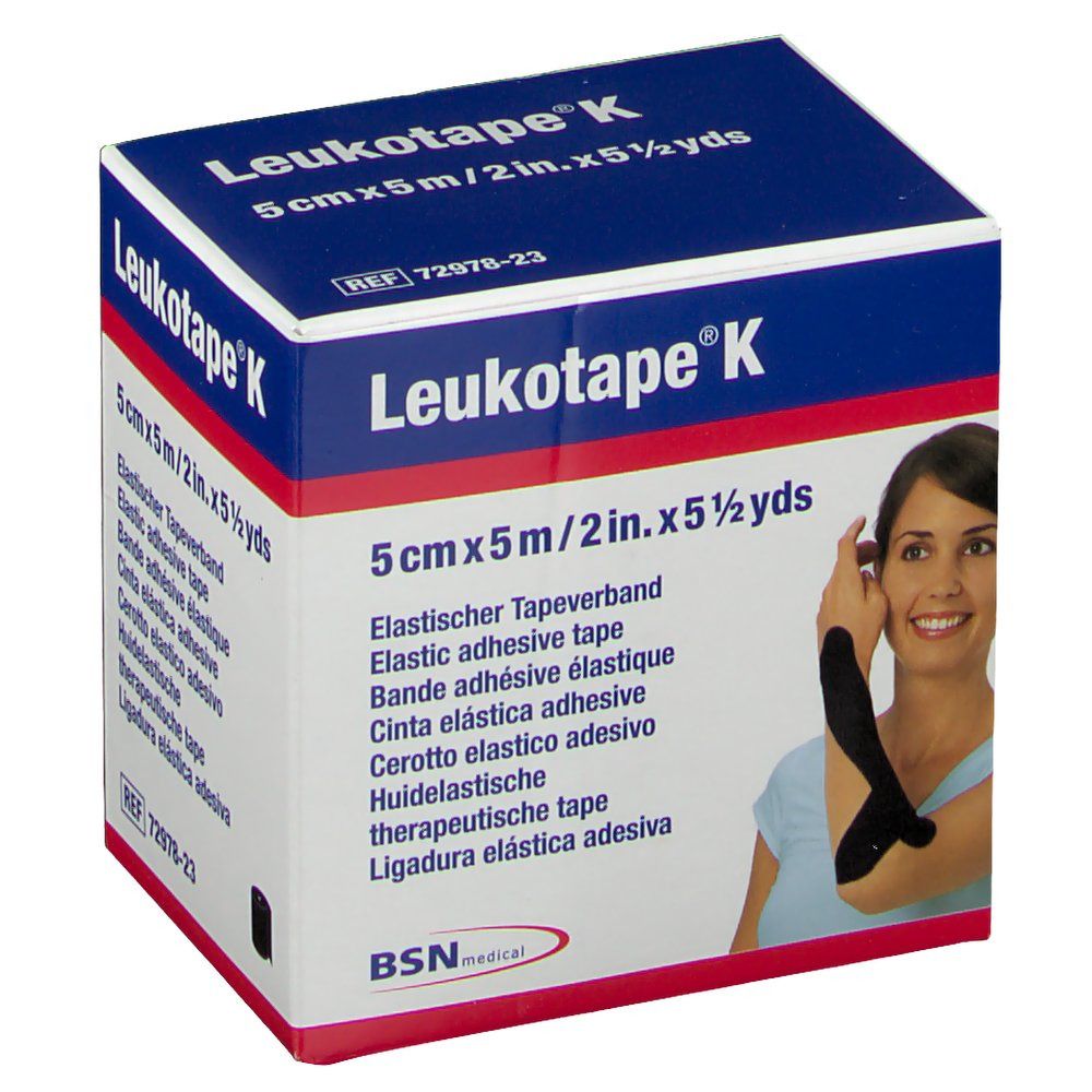 Leukotape® K Elastischer Tapeverband 5 cm x 5 m Schwarz