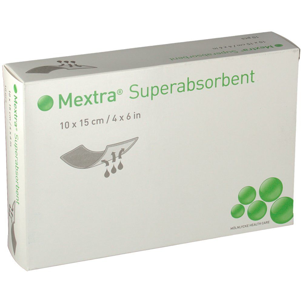 Mextra® Superabsorbent 10 x 15 cm