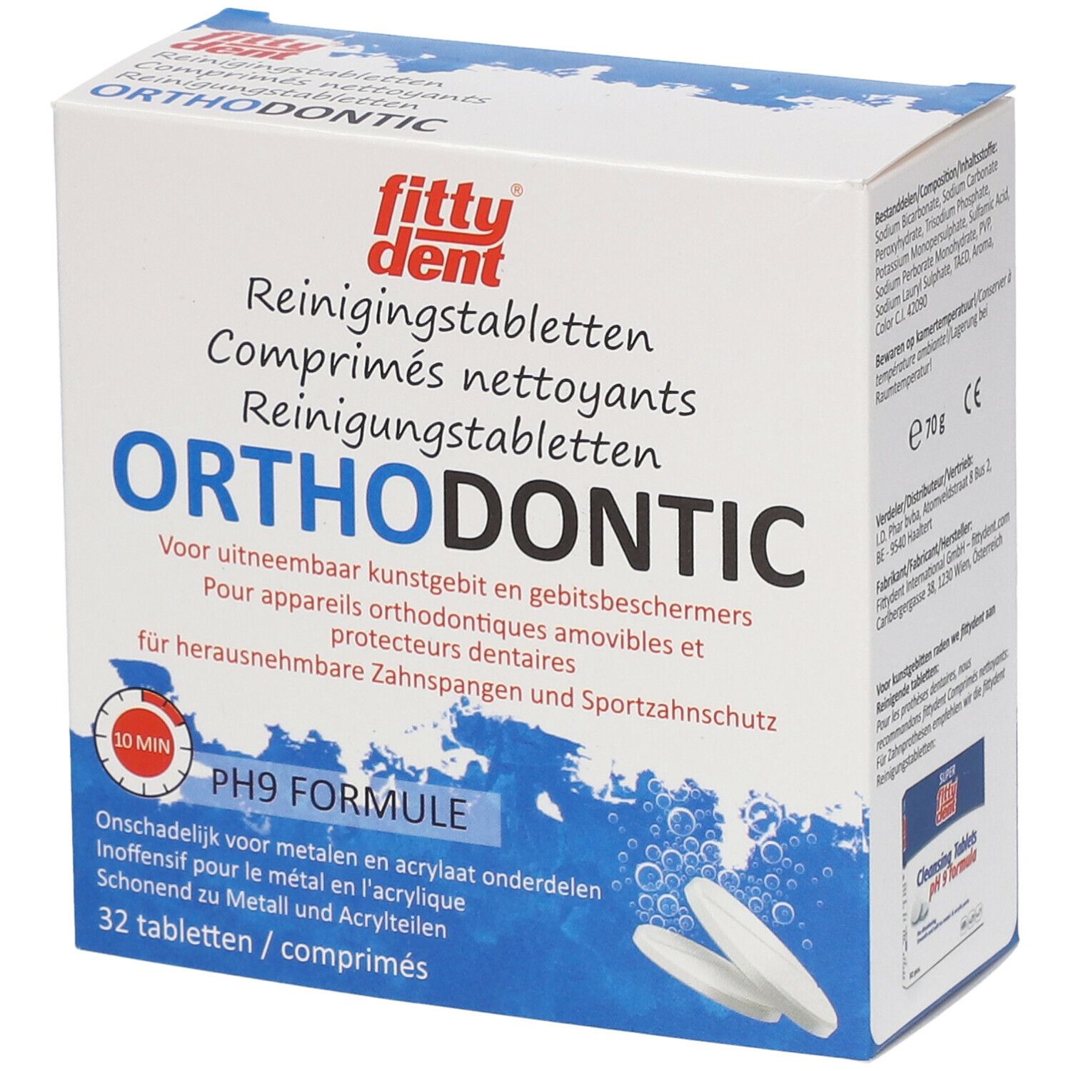 Image of fittydent ® Orthodontic Reinigungstabletten