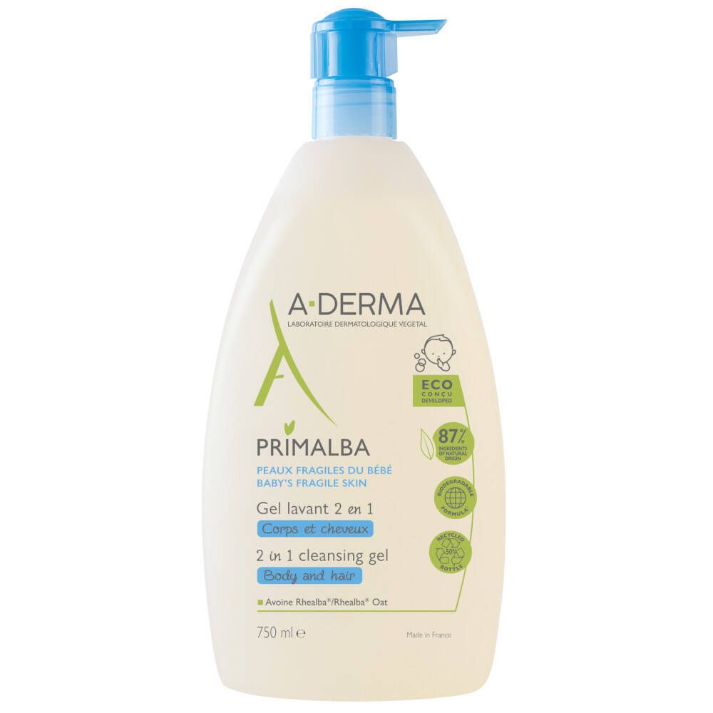 A-Derma Primalba Bébé Gel lavant 2 en 1