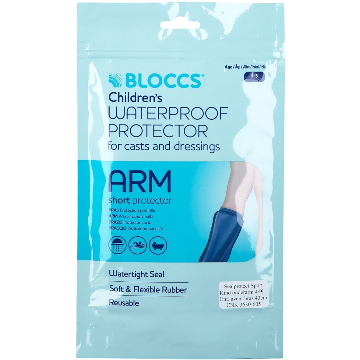 Bloocs Wasserdichter Gipsschutz Arm