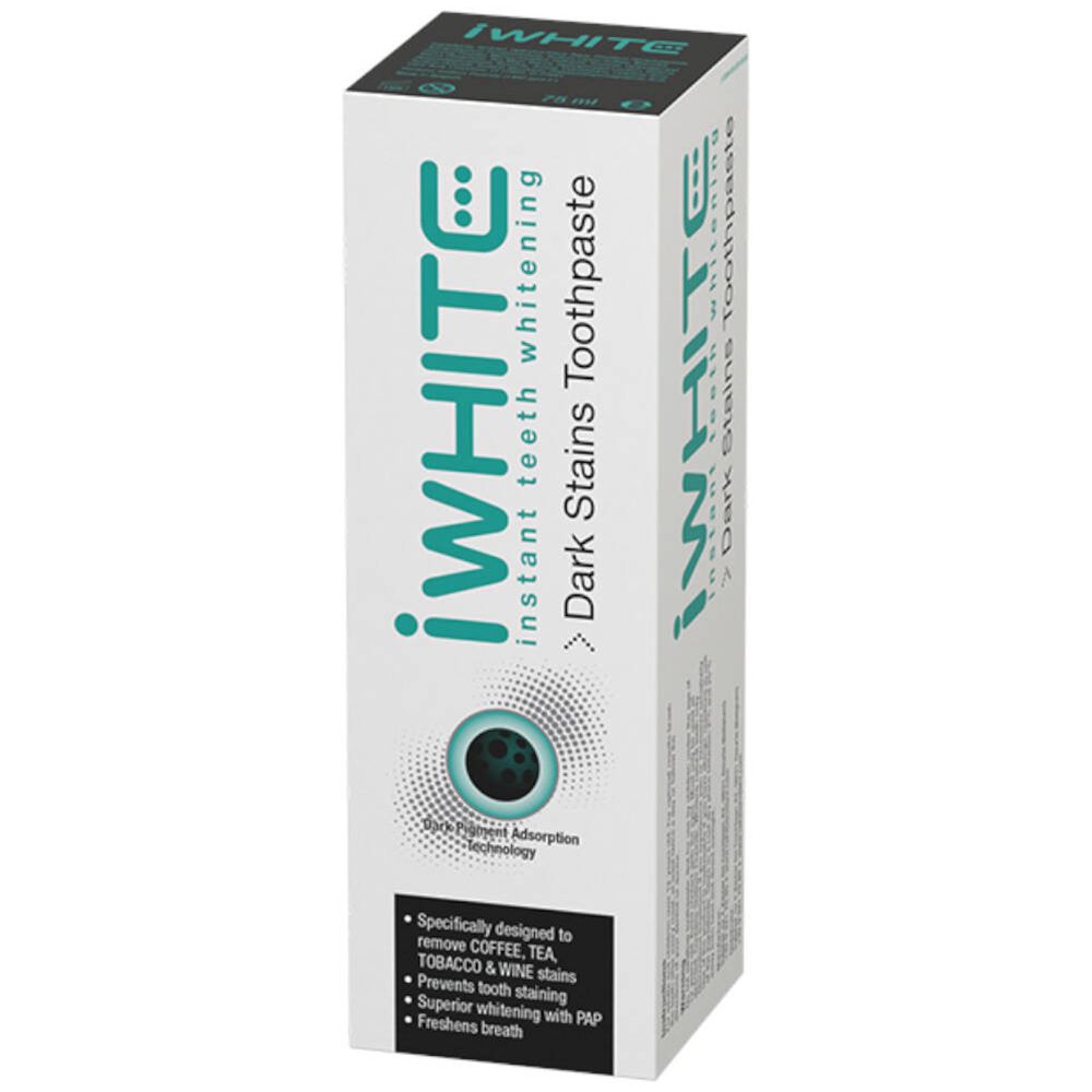 iWhite Dark Stains Zahnpasta mit dunklen Flecken