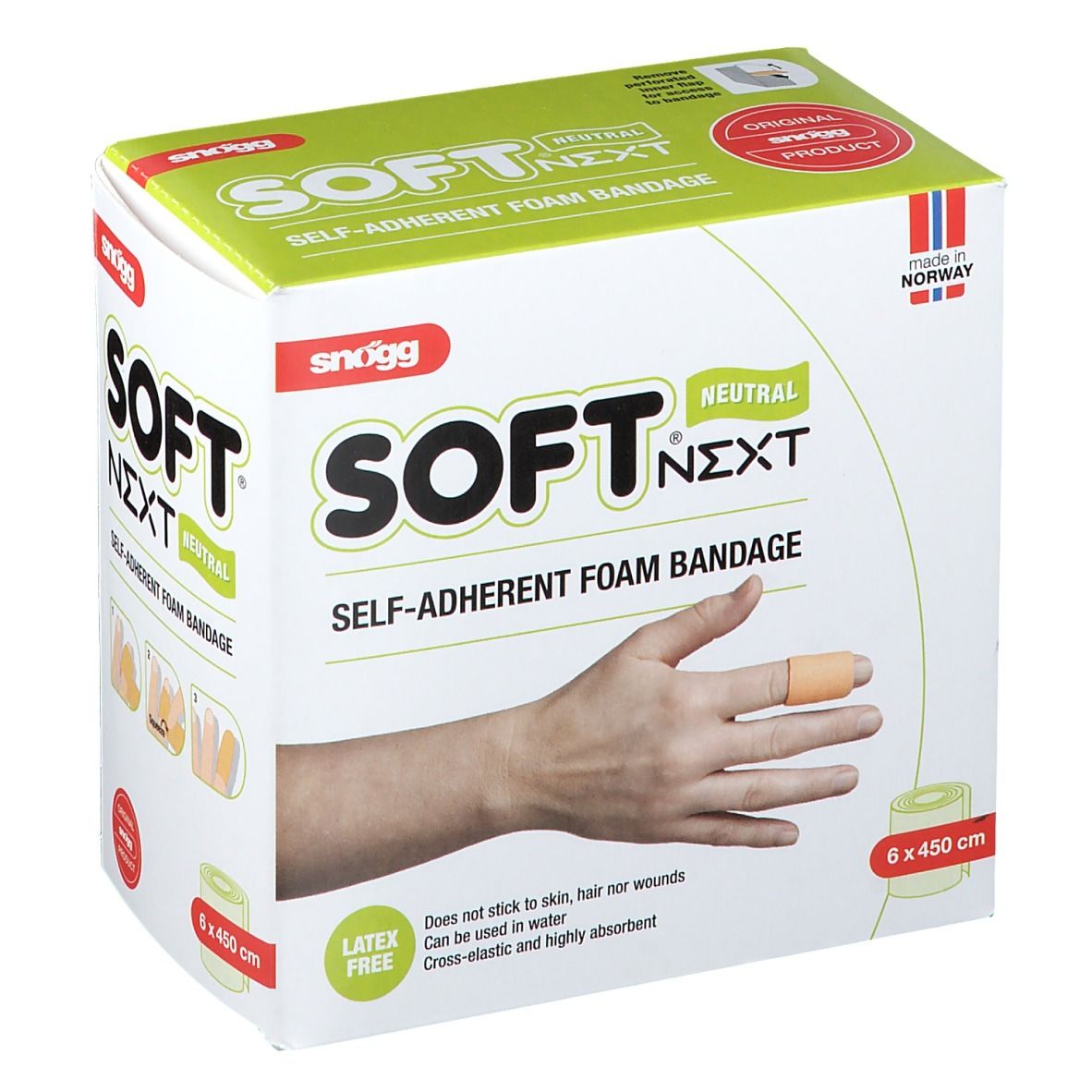Image of Soft® Snogg Next Natural selbsthaftende Weichschaum-Bandage 6 x 450 cm
