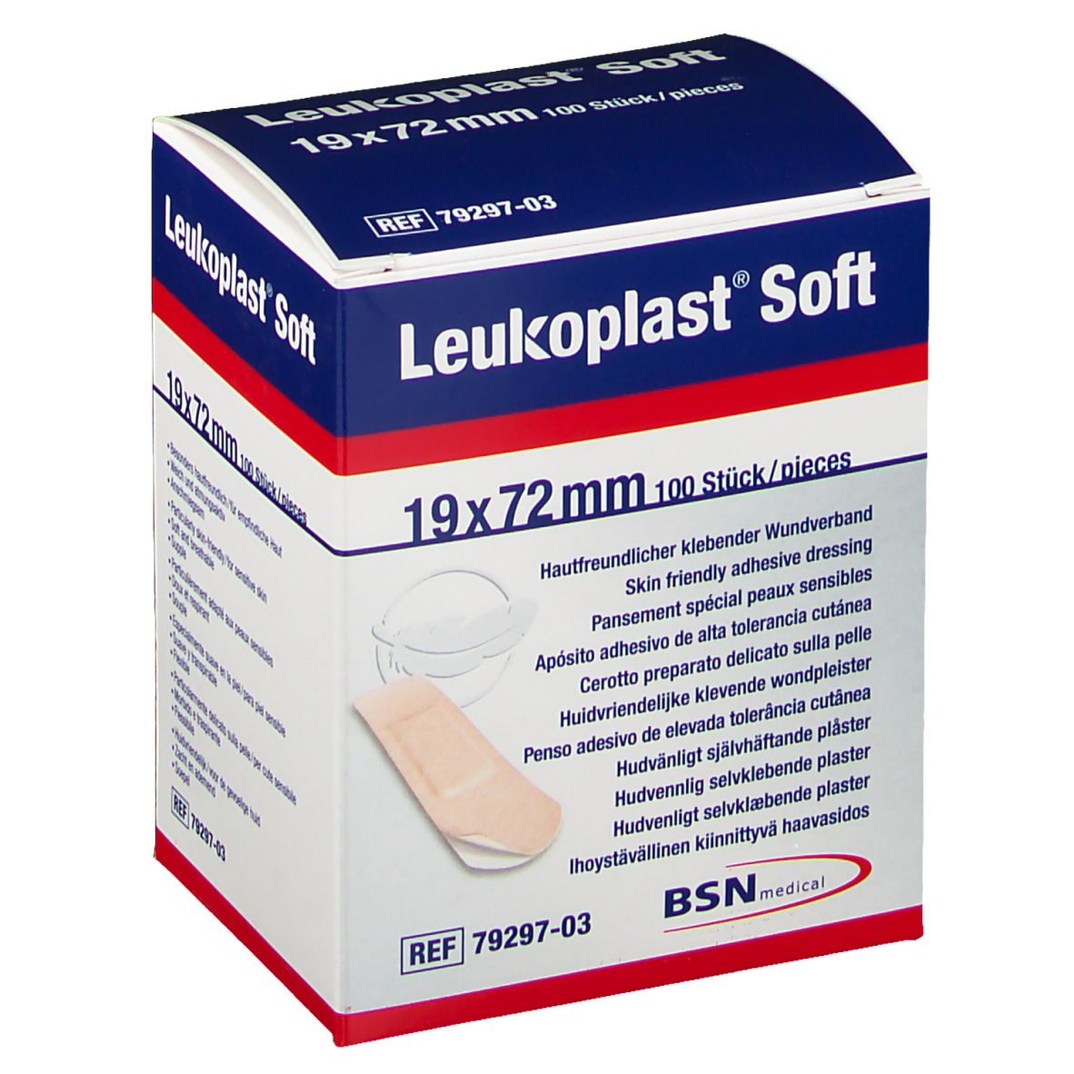 Leukoplast® Soft Strips 0,07 m x 1,90 cm