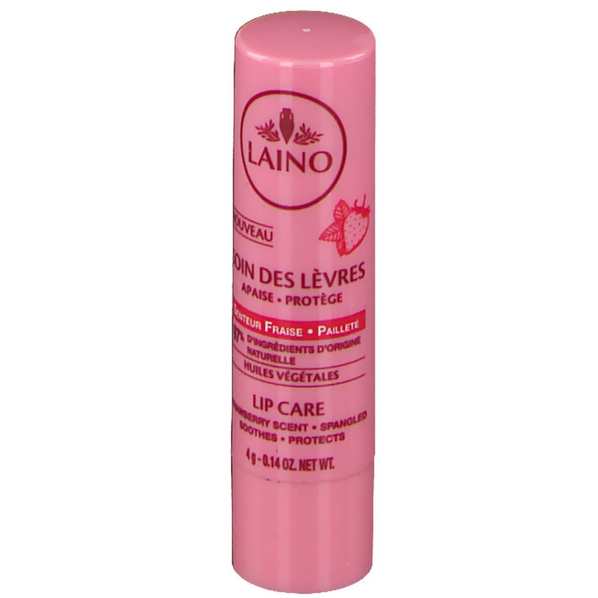 Laino Soin des Lèvres Pailleté - Senteur Fraise
