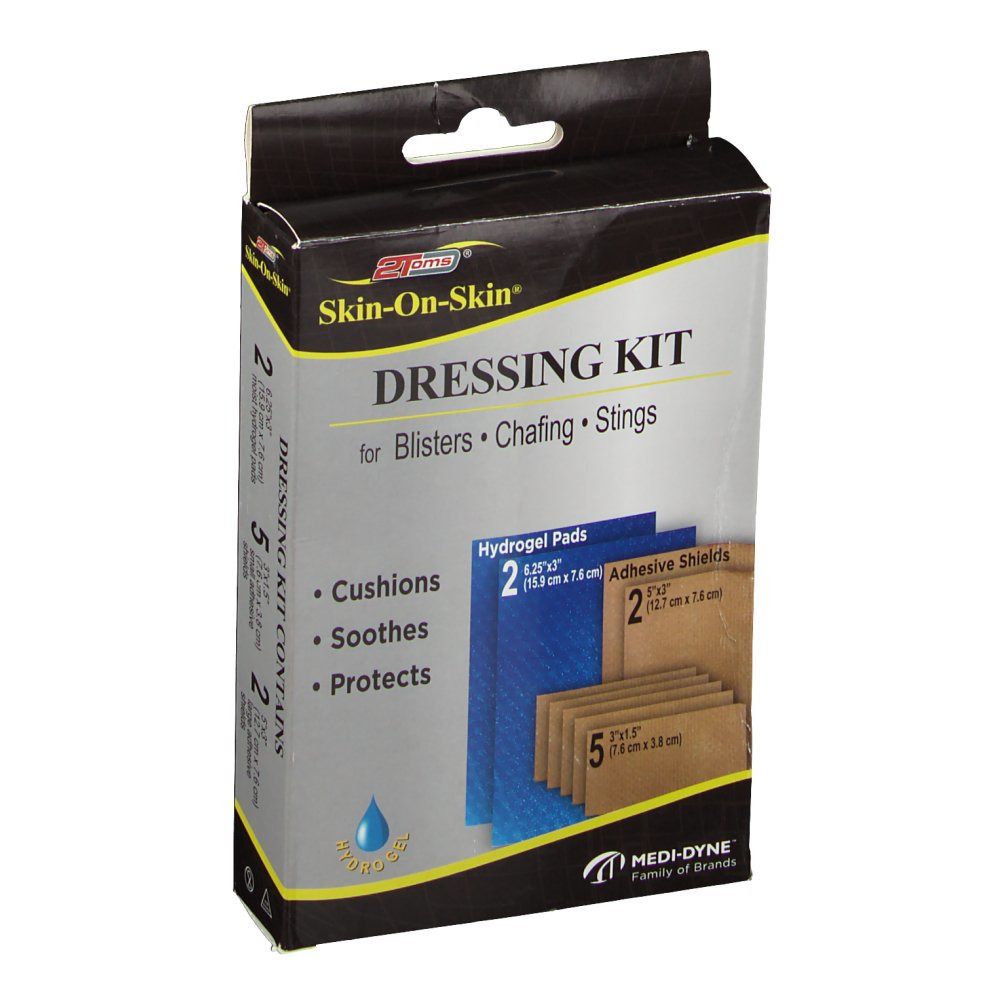 MEDI-DYNE™ 2Toms® Skin-On-Skin® Dressing Kit für Blasen, Schlürfwunden und Stiche
