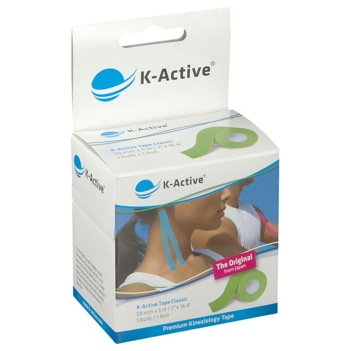 K-Active® Tape Kinesiologie 5 cm x 5 m grün