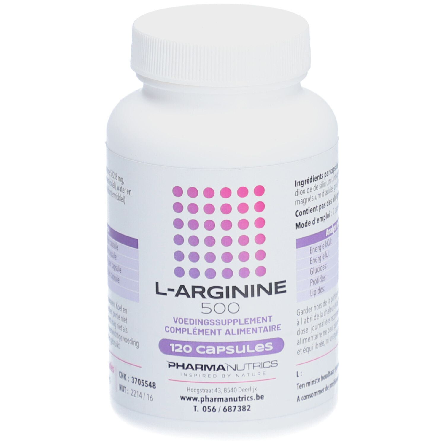 Image of PharmaNutrics L-Arginin 500