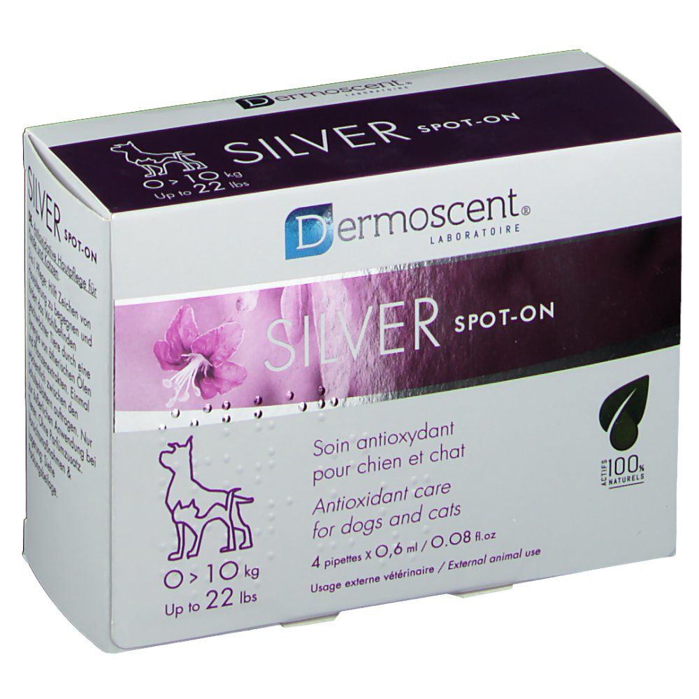 Dermoscent® Silver Spot-On für Hunde & Katzen 0-10 kg