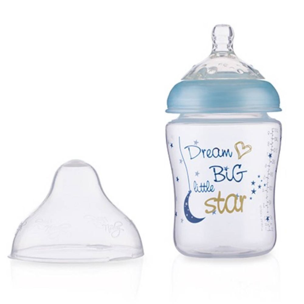 Nuby™ Biberon Little Moments Blau 0+ mois 270 ml
