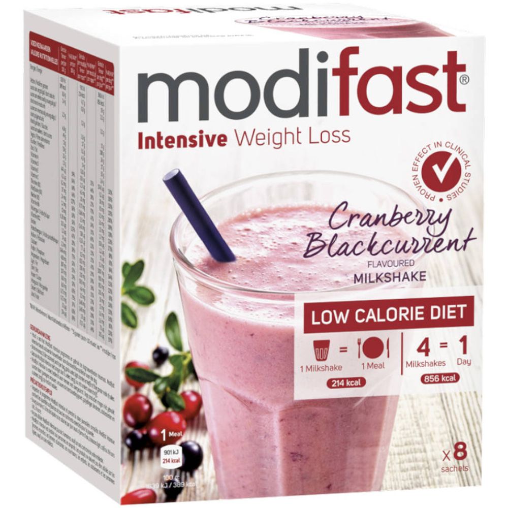 Image of Modifast® Intensive Weight Loss Milchshake Cranberry Geschmack