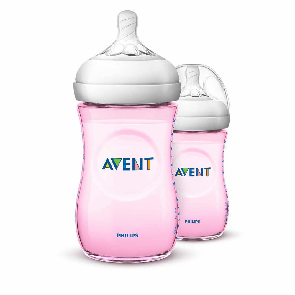 Image of Philips Avent Naturnah Flasche 2 x 260 ml Rosa