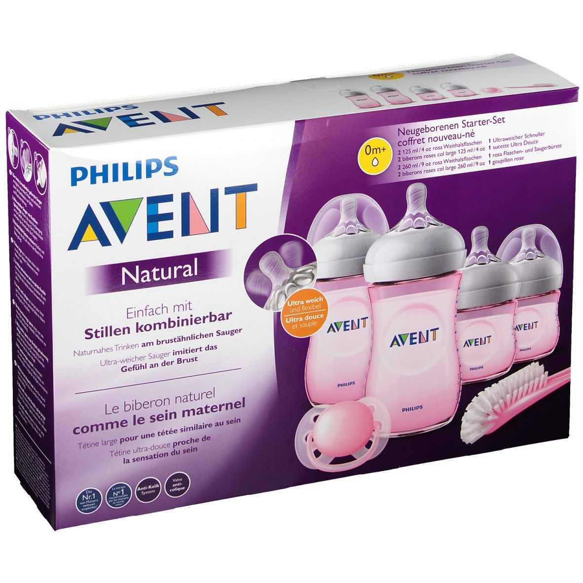Image of Philips® AVENT Natural-Neugeborenen Starterset rosa