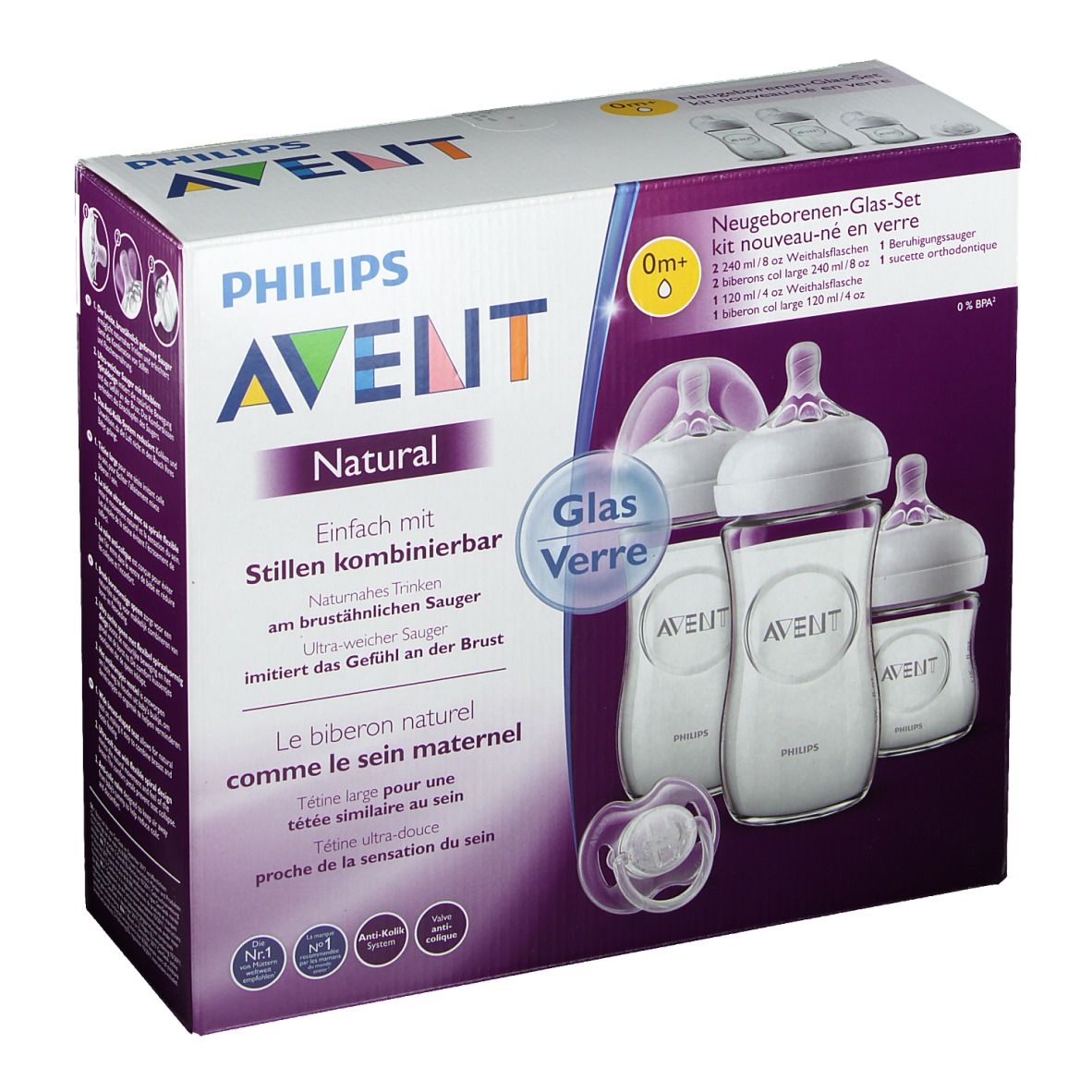 Image of Philips® AVENT Natural-Neugeborenen Glas Set