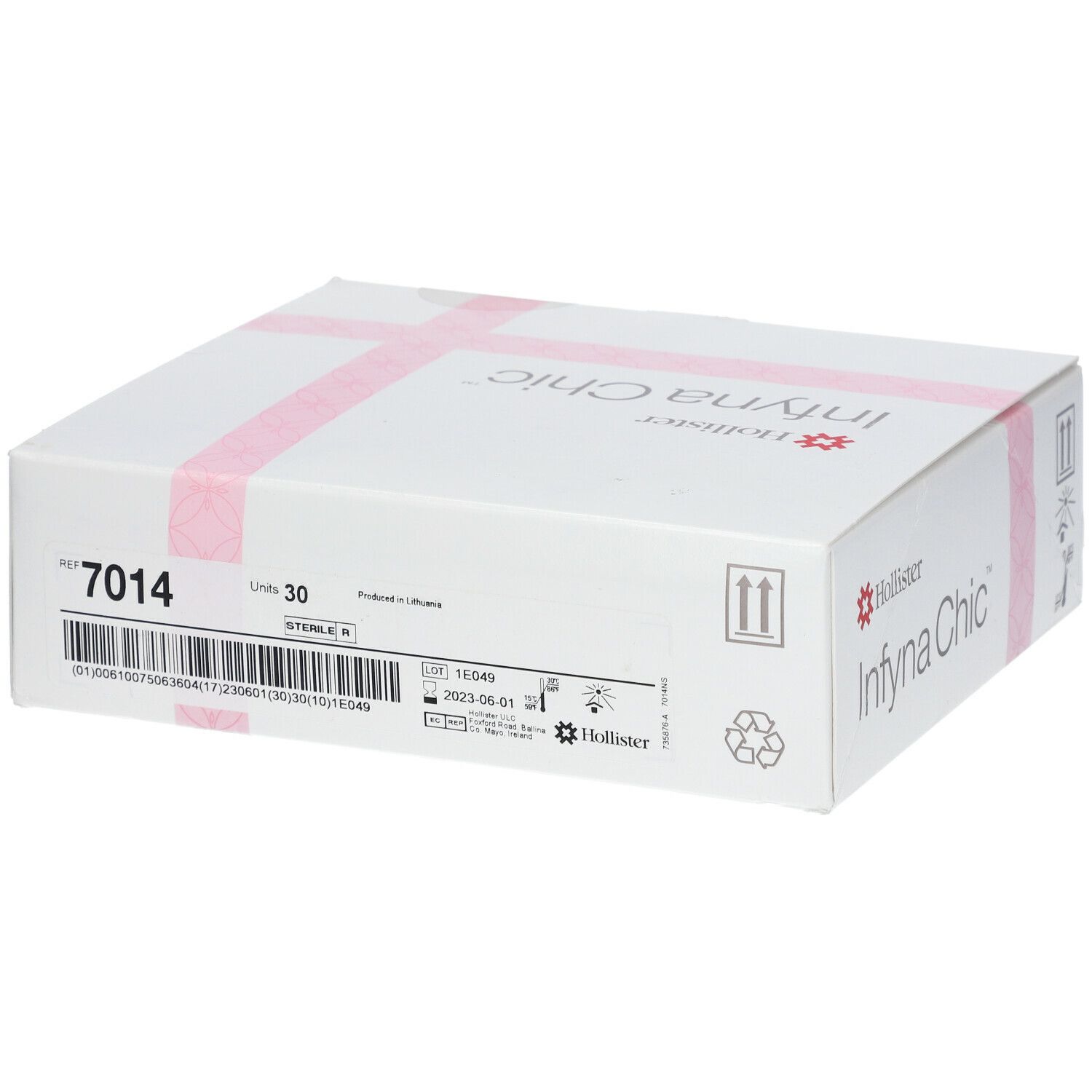 Hollister Infyna Chic Cathéter Nelaton sans Latex CH14 7014 shop