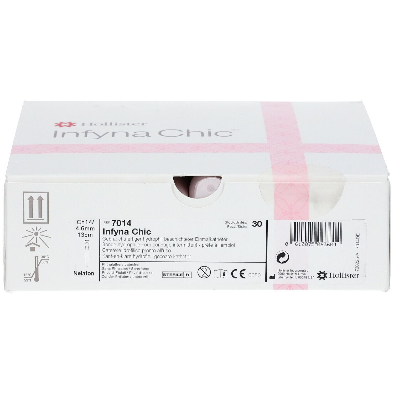 Hollister Infyna Chic Cathéter Nelaton sans Latex CH14 7014 shopapotheke.ch