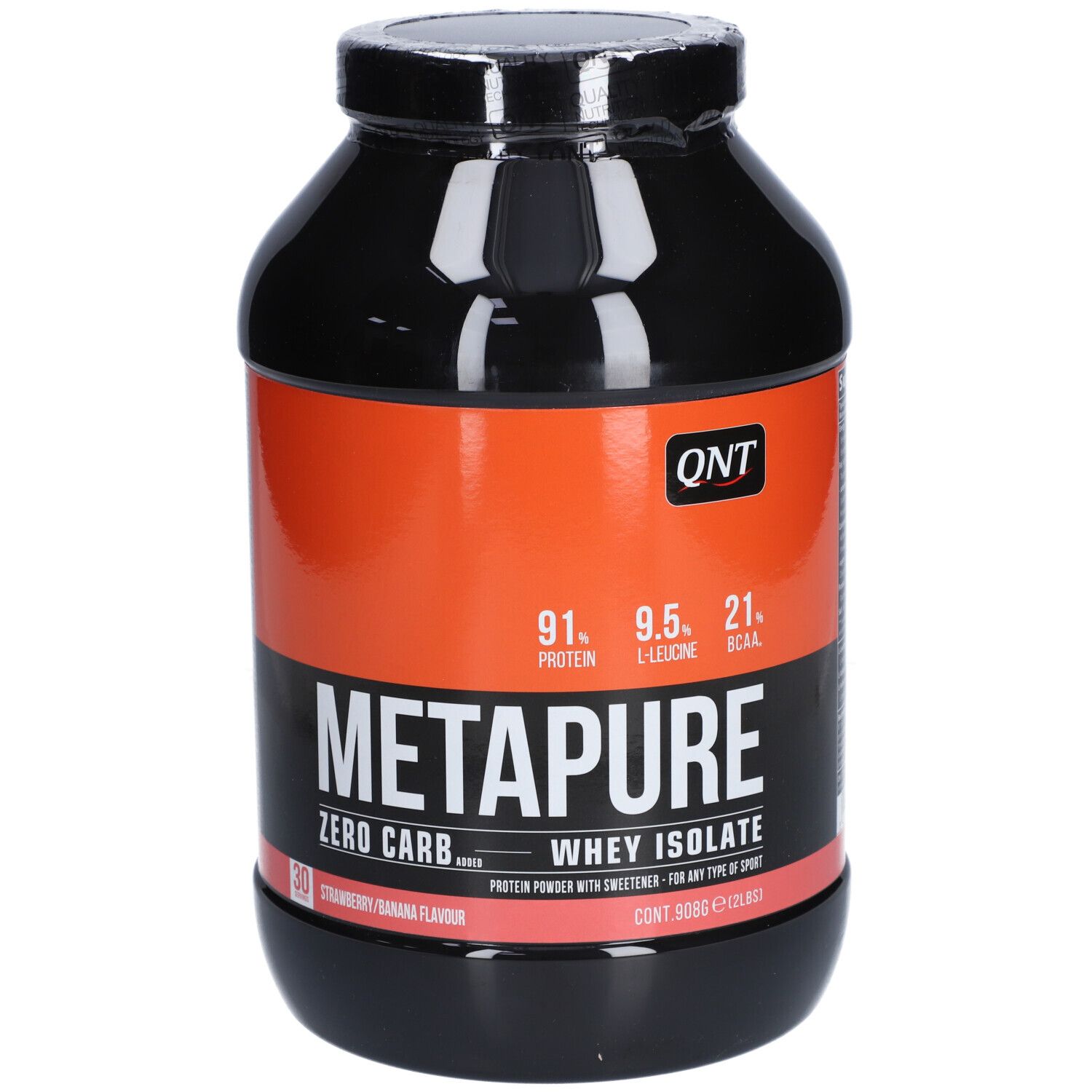 QNT METAPURE Zero Carb Whey Protein Isolat Erdbeere