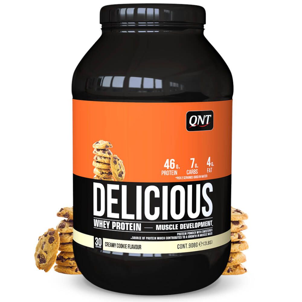 QNT® Delicious Whey Protein Creamy Cookie