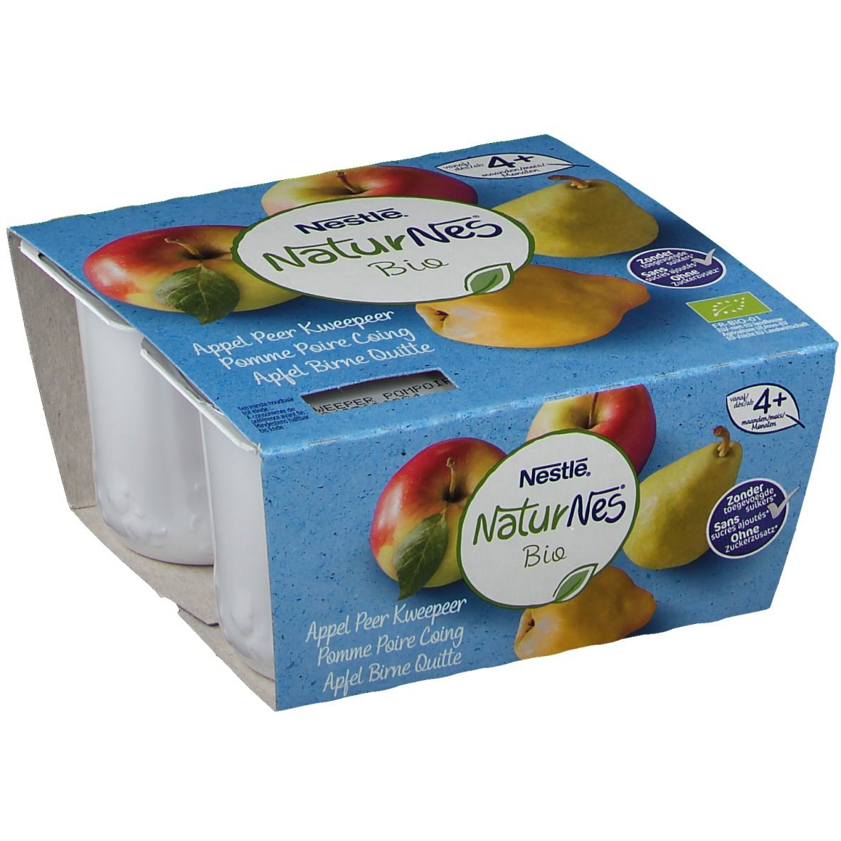NaturNes® Bio Compote Pomme Poire Coing