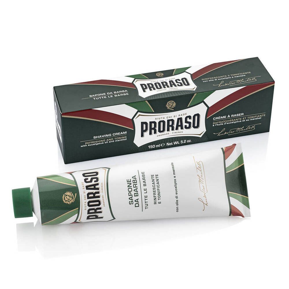 PRORASO Refresh Rasiercreme mit Eukalyt-Öl und Menthol