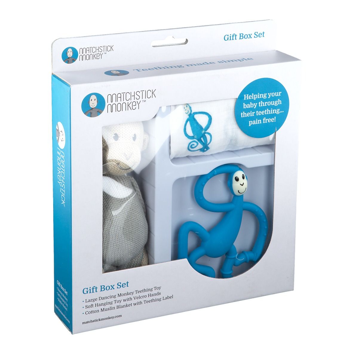 Matchstick Monkey Coffret de dentition Bleu